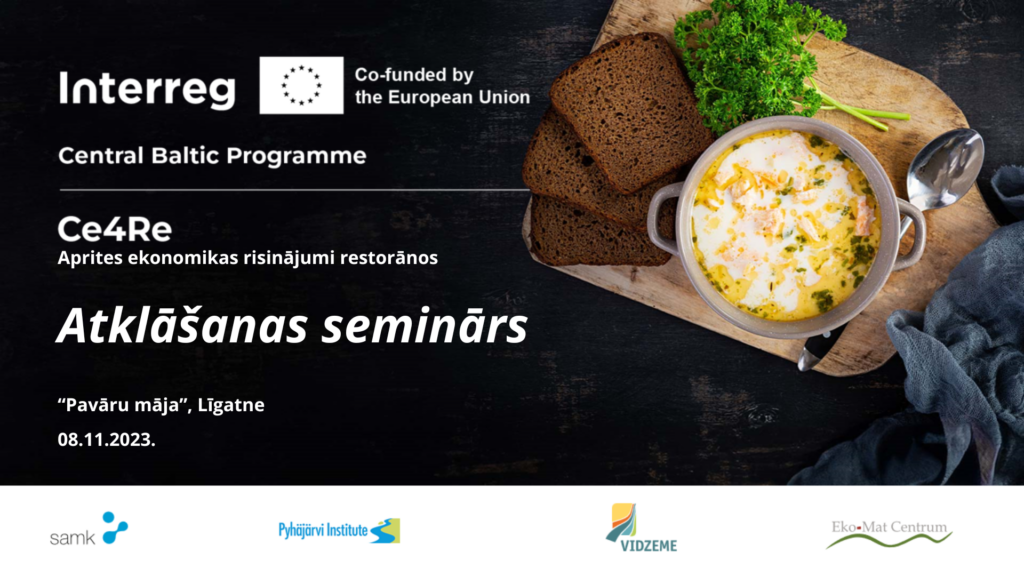 invitation to restaurant sector representatives to participate in the opening seminar of the ce4re project circular economy solutions in restaurants