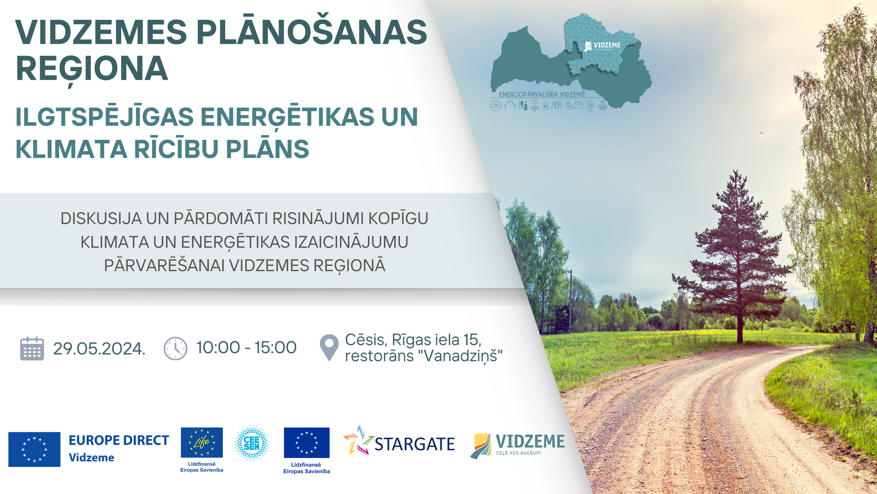 vpr aicina pasvaldibas un dazadu nozaru ekspertus uz diskusiju par vidzemes planosanas regiona ilgtspejigas energetikas un klimata ricibas planu