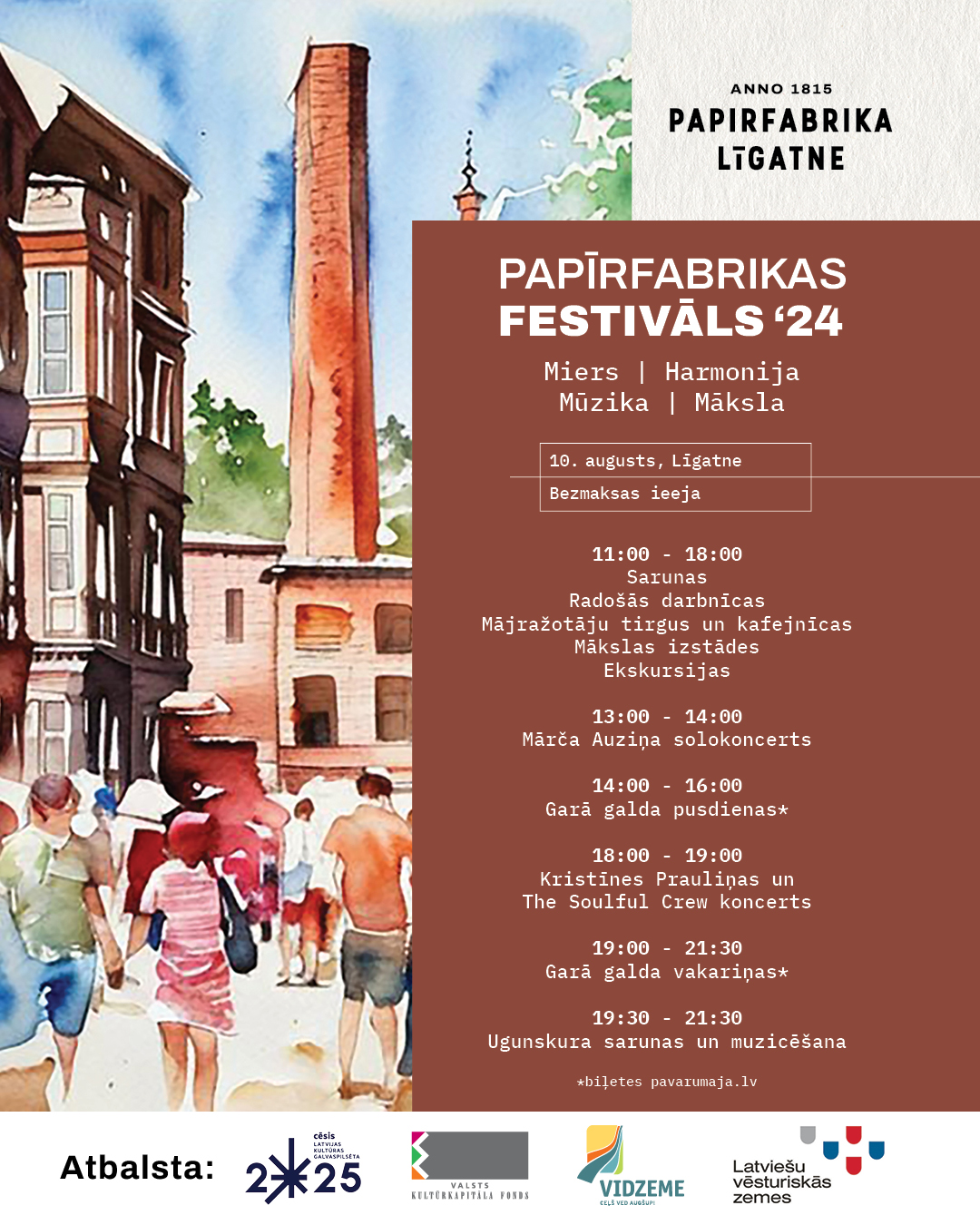 augusta ligatne notiks papirfabrikas festivals 24