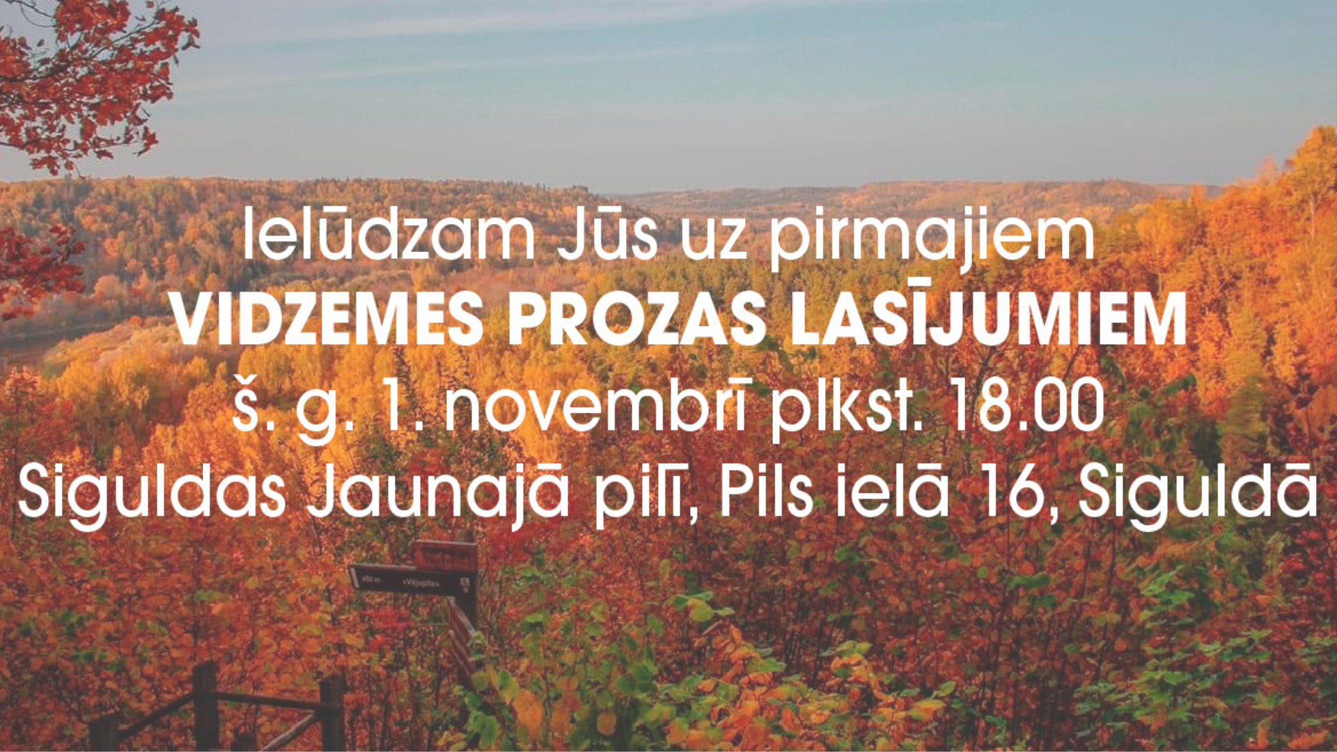 sigulda notiks pirmie vidzemes prozas lasijumi