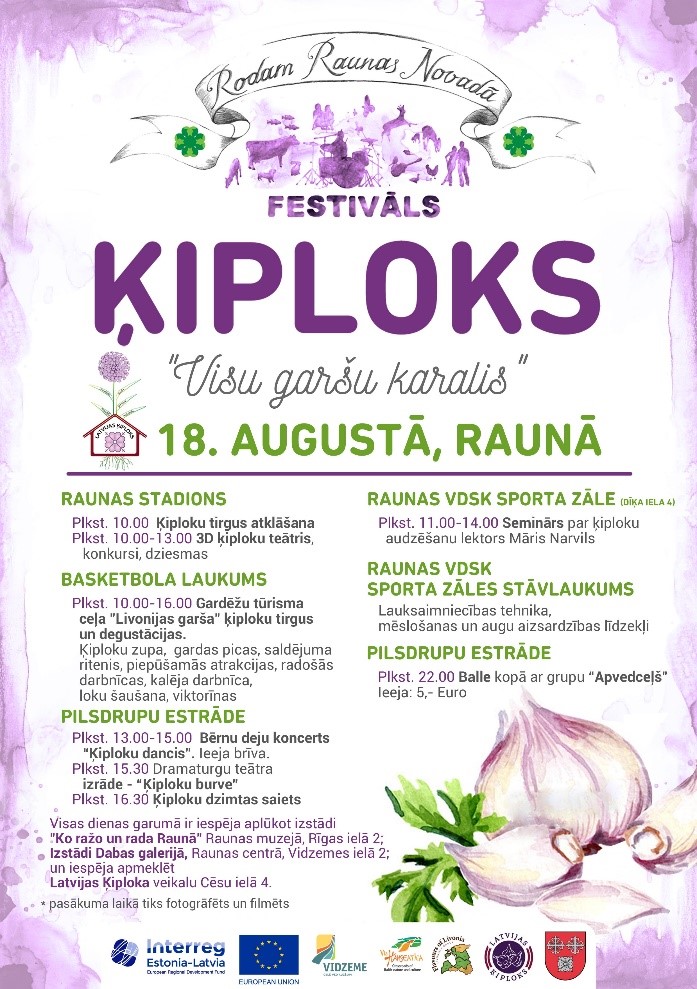 gardezu cela livonijas garsa pieturvietu saimnieki rosisies kiploku festivala rauna